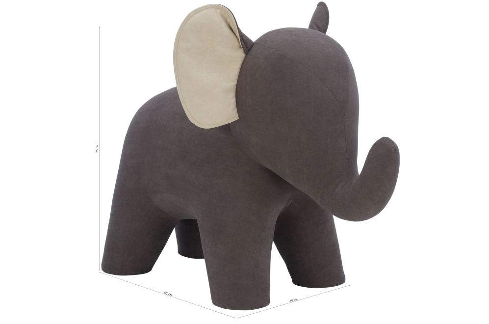 Пуф Leset Elephant ткань omega 16 / omega 02 Пуф Leset Elephant ткань omega 16 / omega 02