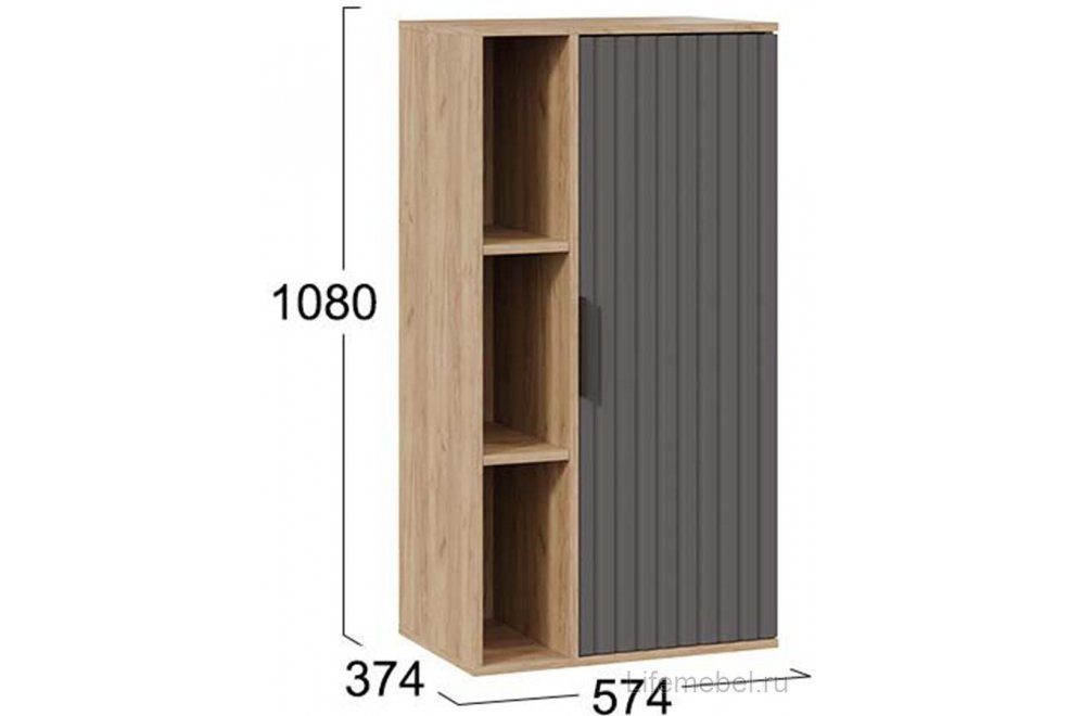 Модульная гостиная Хилтон дуб крафт золотой / графит матовый комплектация 1 Модульная гостиная Хилтон дуб крафт золотой / графит матовый комплектация 1