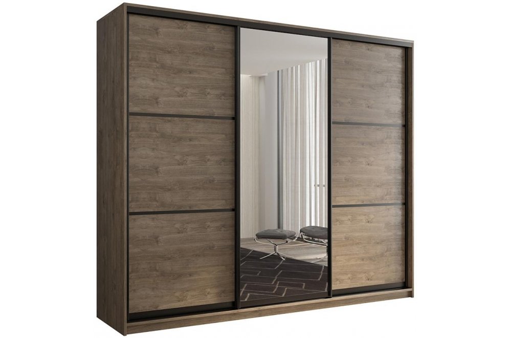 Шкаф-купе Кааппи 2 180х60 дуб харбор эспрессо Шкаф-купе Кааппи 2 180х60 дуб харбор эспрессо