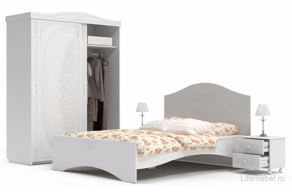 Шкаф-купе Ассоль АС-20 белое дерево Шкаф-купе Ассоль АС-20 белое дерево