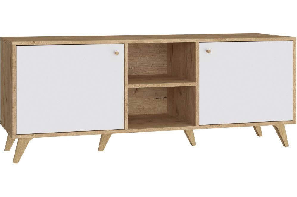 ТВ-тумба Ирма ИР-13 дуб крафт / белый структурный ТВ-тумба Ирма ИР-13 дуб крафт / белый структурный