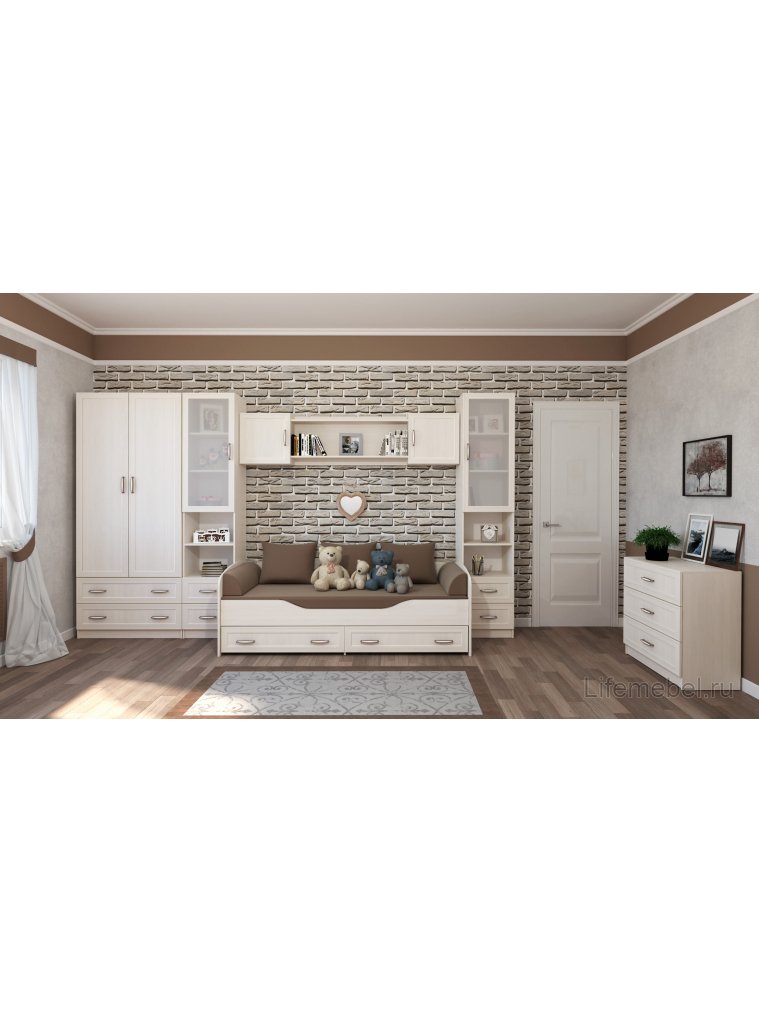 Шкаф-пенал Колибри бодега со стеклом Шкаф-пенал Колибри бодега со стеклом