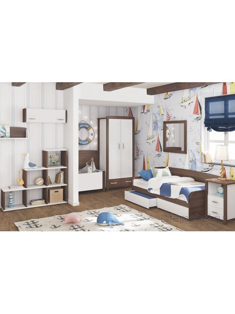 Стеллаж СЛД ШБЕ шамони / белый Стеллаж СЛД ШБЕ шамони / белый