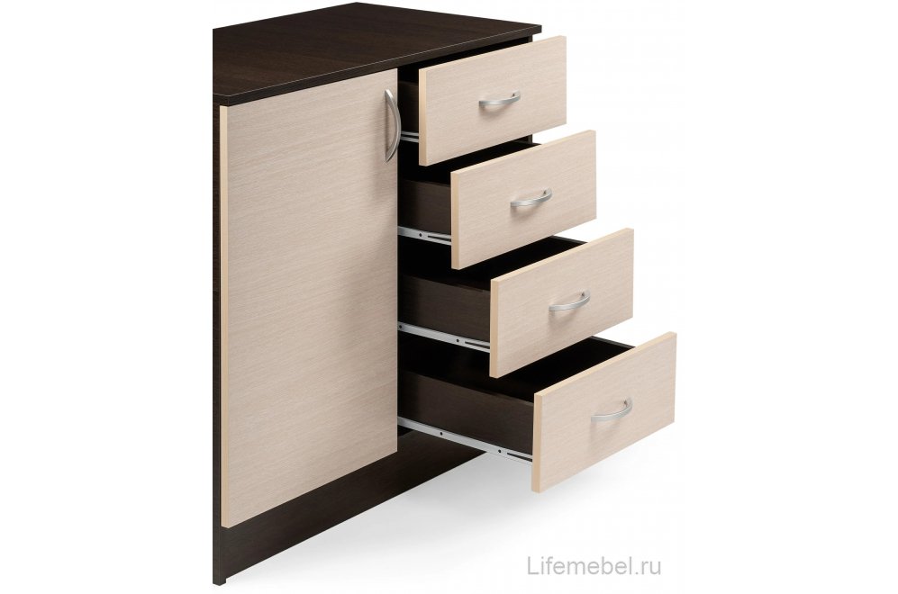 Комод Кэт-7 венге linum/дуб белфорт Комод Кэт-7 венге linum/дуб белфорт