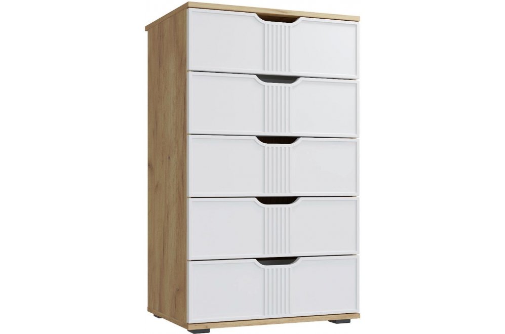 Комод Эмилия ЭЛ-18 дуб крафт золотой / меренга Комод Эмилия ЭЛ-18 дуб крафт золотой / меренга