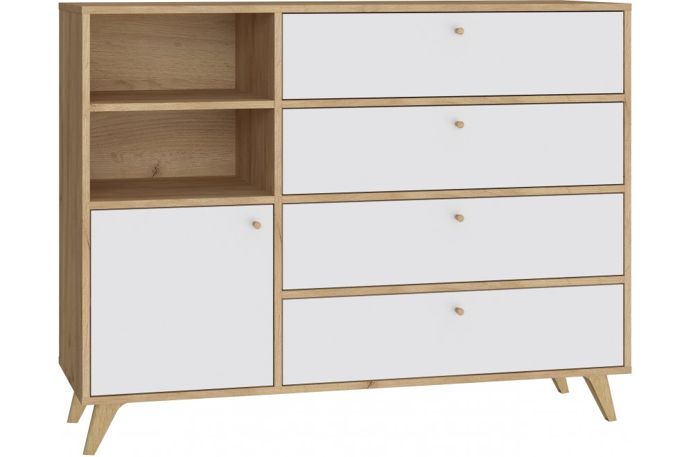 Комод Ирма ИР-12 дуб крафт / белый структурный Комод Ирма ИР-12 дуб крафт / белый структурный