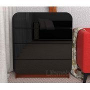 итальянский орех / черный глянец