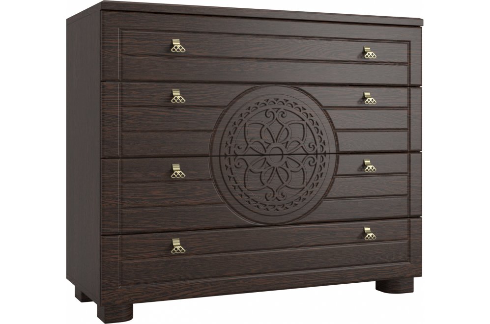 Комод Монблан МБ-37К венге / орех шоколадный Комод Монблан МБ-37К венге / орех шоколадный