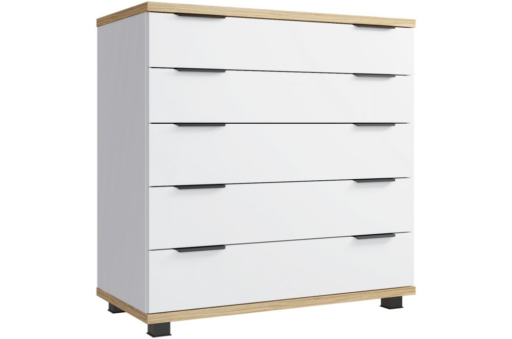 Комод Скайлайт СЛ-11К блэквуд ячменный / белый / меренга Комод Скайлайт СЛ-11К блэквуд ячменный / белый / меренга