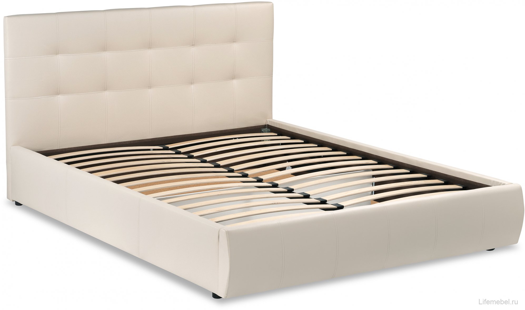 Двуспальная кровать Афродита-2 160х200 лиловый велюр bingo lilac