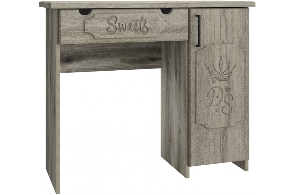 Туалетный столик ДримСтар ДС-2 дуб эвок / дуб сонома темный Туалетный столик ДримСтар ДС-2 дуб эвок / дуб сонома темный