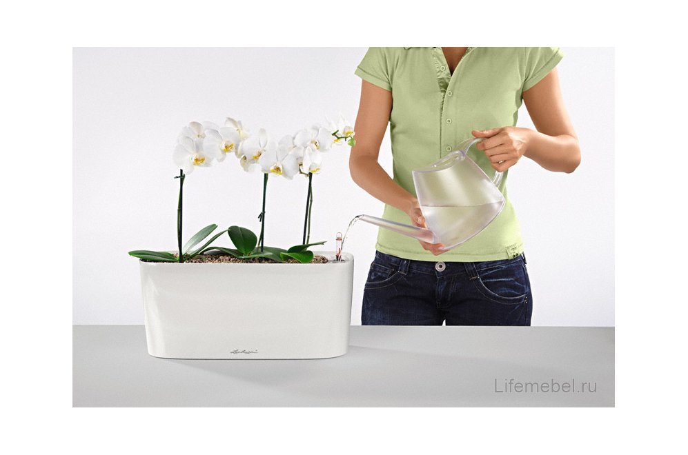 Кашпо Lechuza 15563 DELTA 20 Антрацитовый металлик