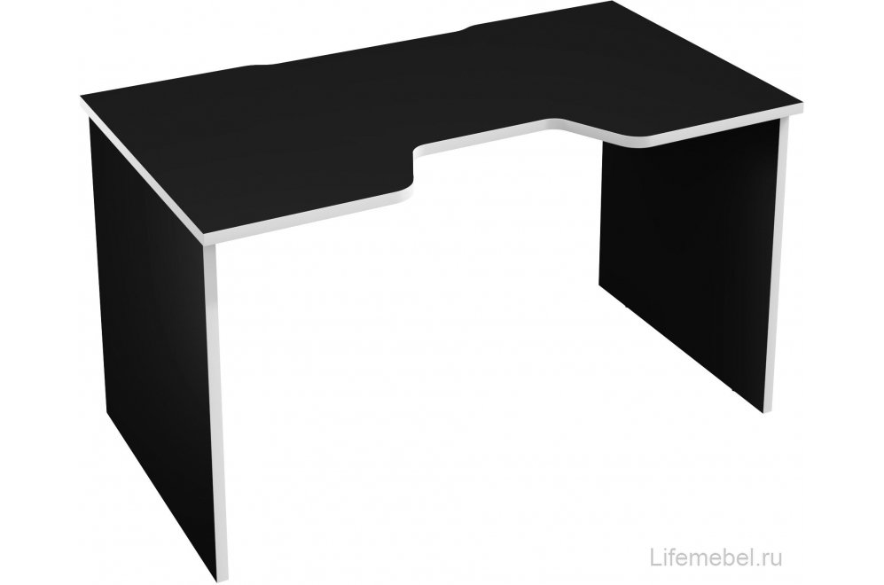 Компьютерный стол С-240 черный / белый Компьютерный стол С-240 черный / белый