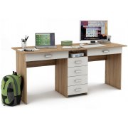 дуб сонома / белый