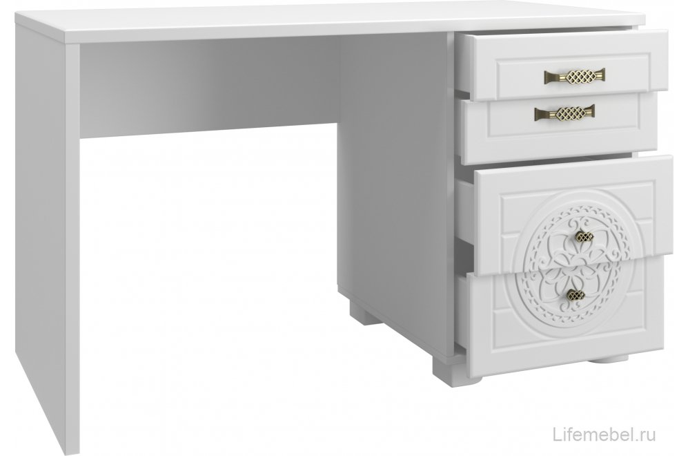Письменный стол Монблан МБ-70К белое дерево Письменный стол Монблан МБ-70К белое дерево