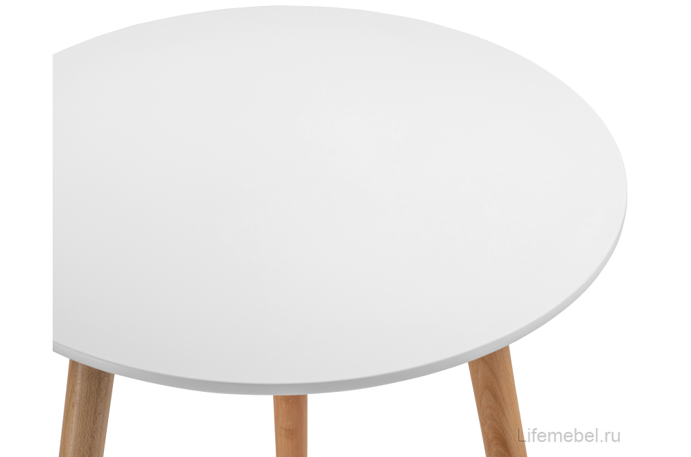 Стол Lorini 60 white / wood Стол Lorini 60 white / wood