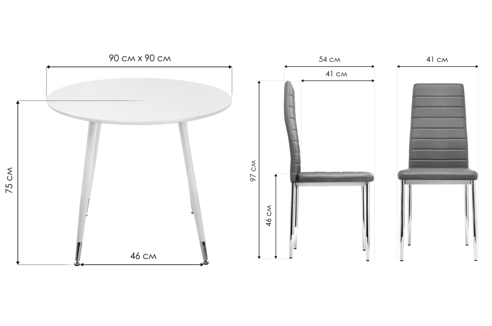 Обеденная группа Уриф white Обеденная группа Уриф white