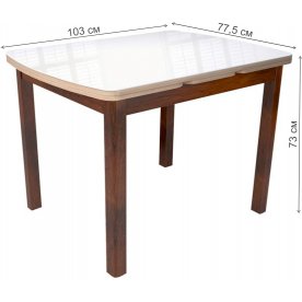 Стол Орлеан N-131.03.1 орех темный / дуб сонома