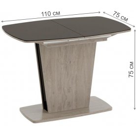 Стол на тумбе Честер тип 1