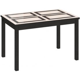 Стол обеденный раздвижной Диез Т11 С-343 венге / дуб миланский стекло с рисунком