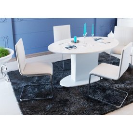 Стол обеденный раздвижной Марсель СМ(Б)-102.01.12(2) белый