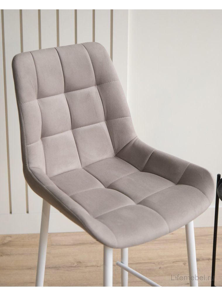 Полубарный стул Челси латте (zd 290) / белый Полубарный стул Челси латте (zd 290) / белый