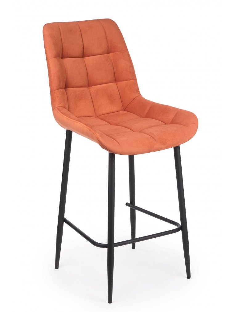 Полубарный стул Челси терракотовый (zd 432) / черный Полубарный стул Челси терракотовый (zd 432) / черный