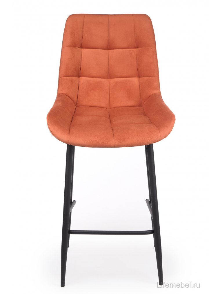 Полубарный стул Челси терракотовый (zd 432) / черный Полубарный стул Челси терракотовый (zd 432) / черный
