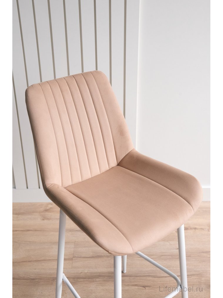 Полубарный стул Седа бежевый (zd 210) / белый Полубарный стул Седа бежевый (zd 210) / белый