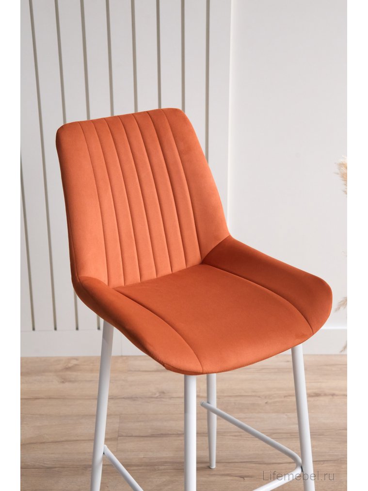 Полубарный стул Седа терракотовый (zd 432) / белый Полубарный стул Седа терракотовый (zd 432) / белый