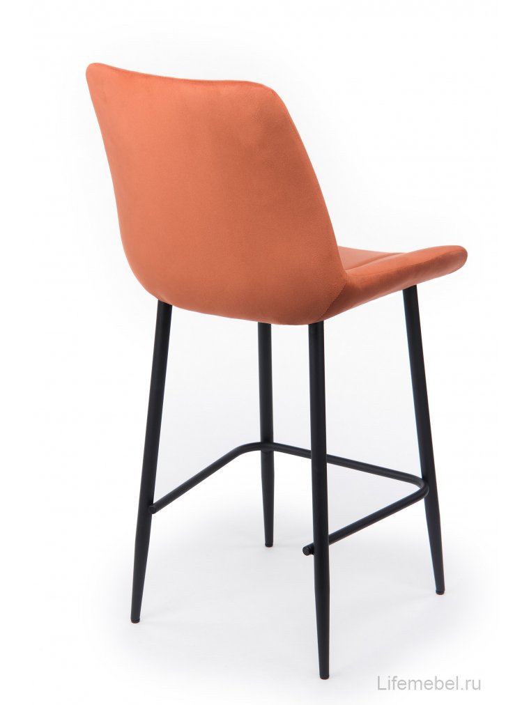 Полубарный стул Седа терракотовый (zd 432) / черный Полубарный стул Седа терракотовый (zd 432) / черный