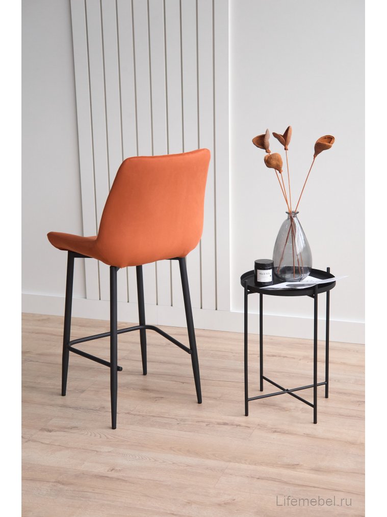 Полубарный стул Седа терракотовый (zd 432) / черный Полубарный стул Седа терракотовый (zd 432) / черный