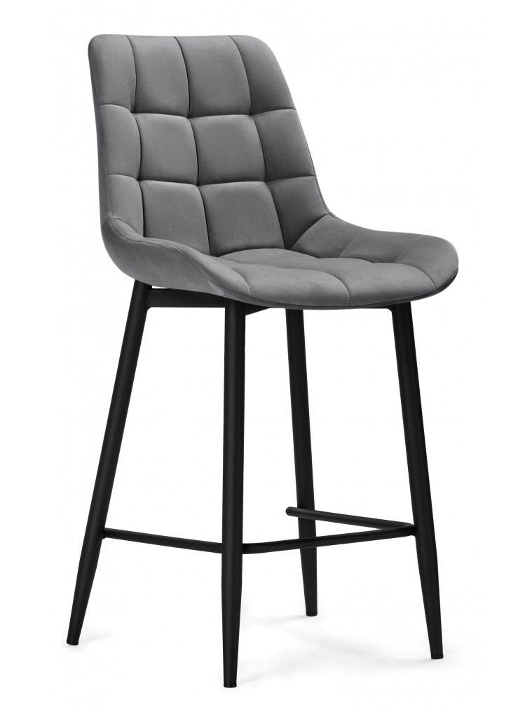 Полубарный стул Стронг темно-серый / черный Полубарный стул Стронг темно-серый / черный
