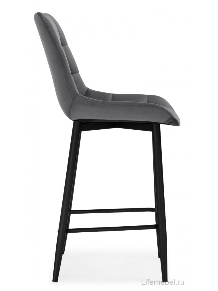 Полубарный стул Стронг темно-серый / черный Полубарный стул Стронг темно-серый / черный