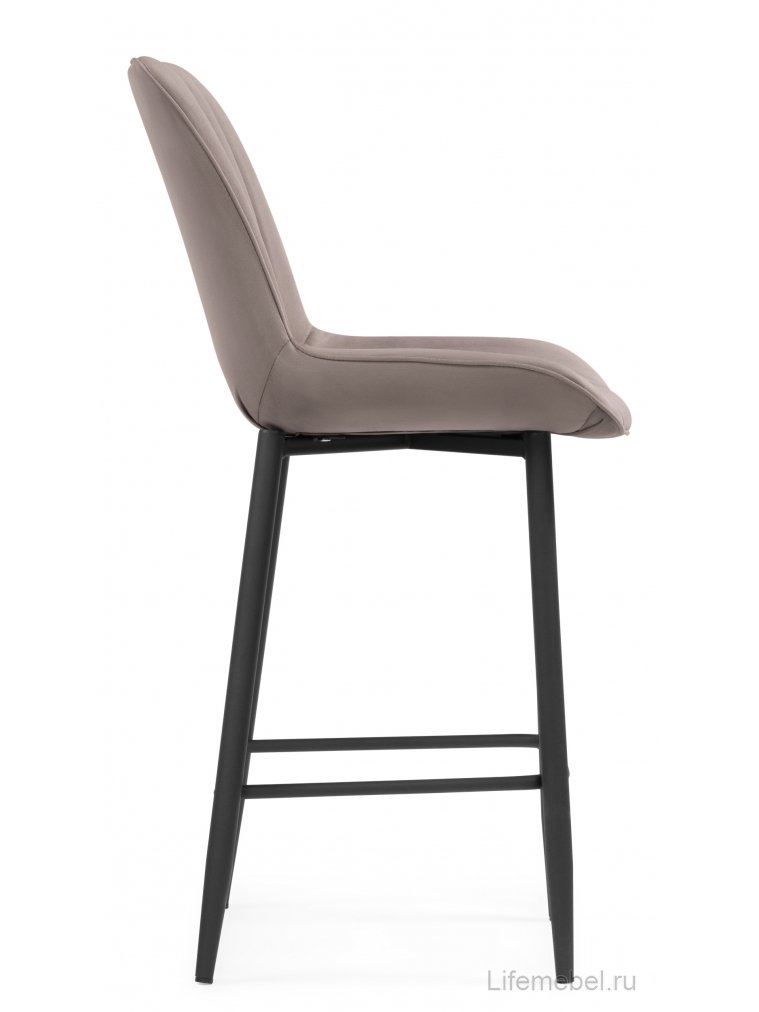 Полубарный стул Вейв латте / черный Полубарный стул Вейв латте / черный