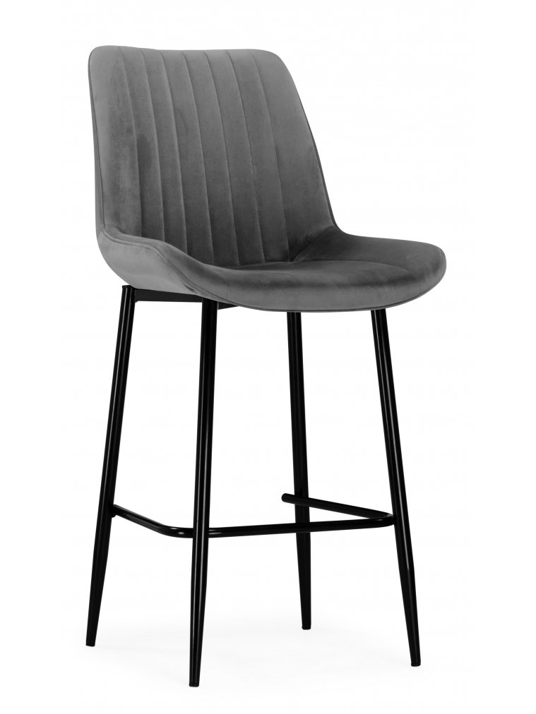 Полубарный стул Вейв темно-серый / черный Полубарный стул Вейв темно-серый / черный