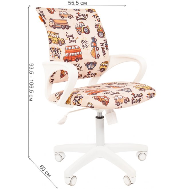 Компьютерное кресло Chairman Kids 103 автобусы Компьютерное кресло Chairman Kids 103 автобусы