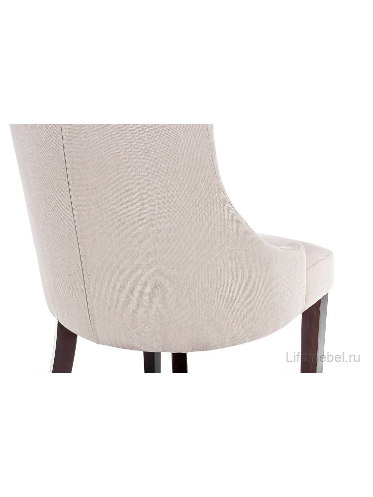 Стул Elegance dark walnut / fabric cream