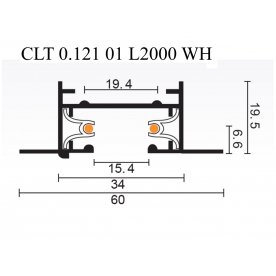 Шинопровод CLT 0.121 01 L2000 WH