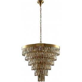 Подвесная люстра ABIGAIL SP-PL15 D620 GOLD/AMBER