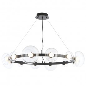 Подвесной светильник BOSQUE SP12 BLACK/TRANSPARENT