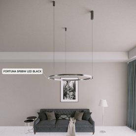 Подвесной светильник FORTUNA SP88W LED BLACK