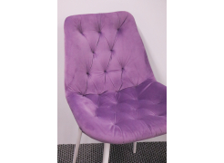 Стул на металлокаркасе Гояр confetti green / белый глянец из шоурума 7