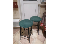 Полубарный стул Гангток крутящийся изумруд / черный матовый фото покупателя 13