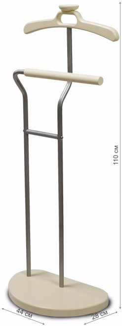 Вешалка костюмная Д 10 слоновая кость