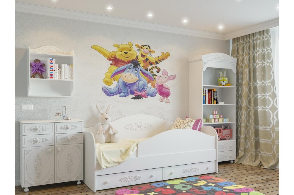 Комплект детской мебели Ассоль белое дерево комплектация 6 (К)