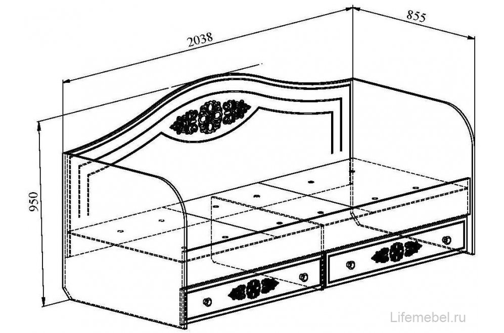 Комплект детской мебели Ассоль белое дерево комплектация 6 (К)