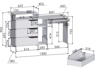 Комплект детской мебели РМ-10-3