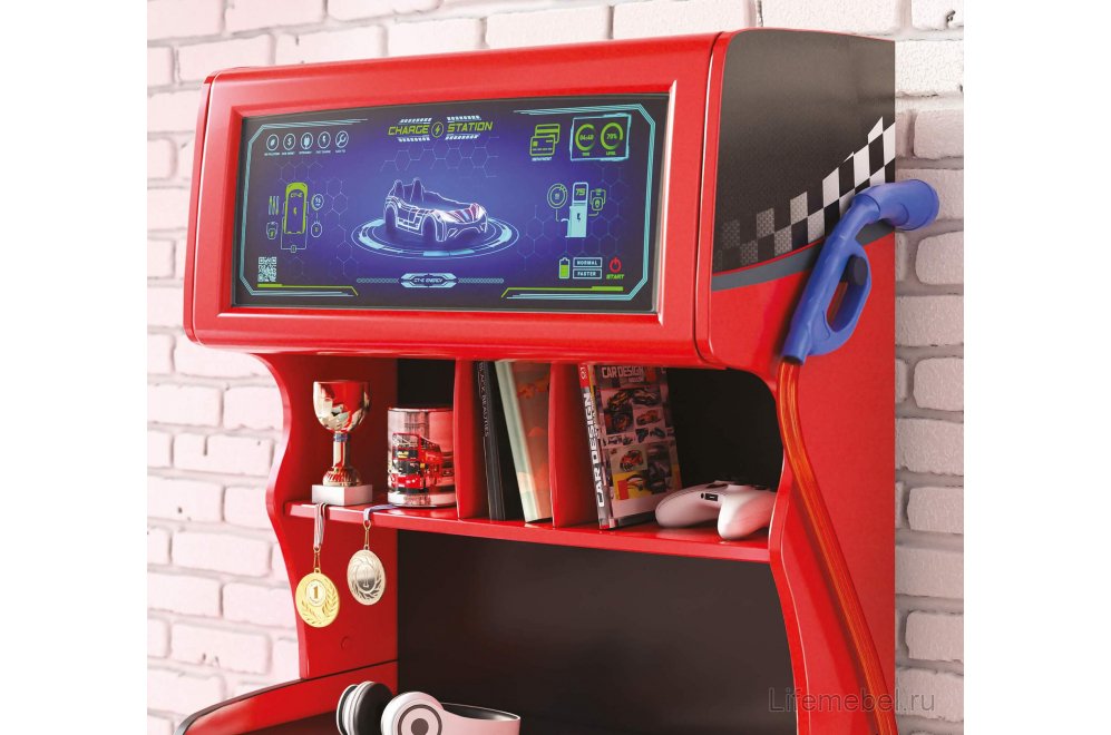 Комод детский Energy Champion Racer красный / черный