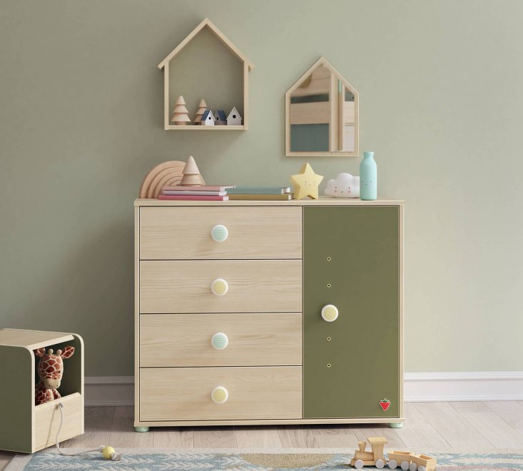 Комод детский Montes Natural бук